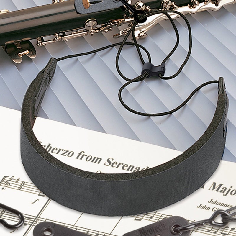 Neo Tech Neotech C.E.O. Comfort Clarinet Strap â€“ Padded, Adjustable Neck Strap for Clarinet,Oboe & English horn, Thumb Fatigue Relief, Durable & Comfortable, Black, X-long, Made in USA - Image 4